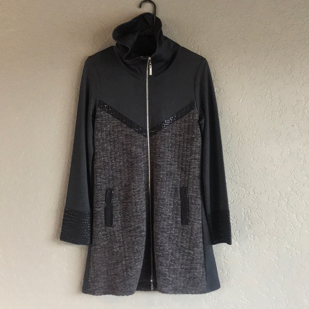 Tunic-length jacket